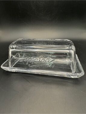 Mason Craft & More Clear Glass Butter Keeper - Transparent Glass
